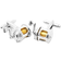 Cufflinks Inc Fishing Reel Cufflinks - Silver/Gold