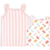 Hudson Cotton Rompers 3-pack - Ice Cream