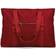 Badgley Mischka Nylon Weekender Tote Bag - Burgundy