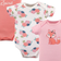 Hudson Bodysuits SS 3-Pack - Floral Fox