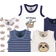 Hudson Cotton Sleeveless Bodysuits 5-pack - Sloth ( 10152826)