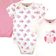 Hudson Short Sleeve Bodysuits 3-pack - Free Spirit Owl (10152953)