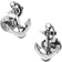 Cufflinks Inc Boat Anchor Cufflinks - Silver/Black