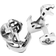 Cufflinks Inc Boat Anchor Cufflinks - Silver/Black