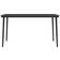 vidaXL Cena 7 Pc Set Para Jardín Negro Juego de comedor de patio, 1 Mesa incl. 6 Sillas