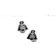 Cufflinks Inc Recessed Matte Darth Vader Head Cufflinks - Silver/Black/White