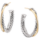 David Yurman The Crossover Collection Medium Hoop Earrings - Silver/Gold