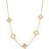 Adornia Station Chain Necklace - Gold/White