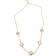 Adornia Station Chain Necklace - Gold/White