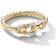 David Yurman Petite Buckle Ring - Gold/Diamonds