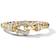 David Yurman Petite Buckle Ring - Gold/Diamonds