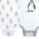 Hudson Baby Preemie Bodysuits 5-pack - Penguin (10159506)