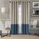 Elrene Braiden Color Block Blackout Curtain Panel 52 x 84 132.08x213.36cm