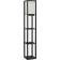 Simple Designs Storage Shelf with 2 USB Charging Ports Floor Lamp 62.5"
