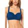 Bleu Rod Beattie Underwire Shirred Bandeau Bikini Top - Navy