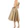 Mac Duggal One-Shoulder A-Line Midi Dress - Antique Bronze