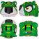 Crazy Safety Casque de vélo tigre vert pour enfants approuvé et certifié