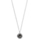 Ippolita Stella Lollipop Pendant Necklace in Hematite Doublet with Diamonds in Sterling Silver