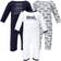 Hudson Baby Cotton Coveralls 3-pack - Train ( 10117347)