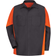 Red Kap Long Sleeve Crew Shirt - Black/Orange