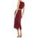 Mac Duggal Vertical Sequin Midi Sheath Dress - Burgundy