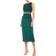 Mac Duggal Vertical Sequin Midi Sheath Dress - Deep Emerald