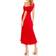 Mac Duggal Ruched Off-The-Shoulder Midi Dress - Red