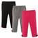 Hudson Infant Leggings with Ankle Bows 3-Pack - Rose and Black (10151180)