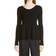 Rebecca Taylor Scoop Neck Peplum Pullover - Black