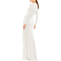 Mac Duggal Sequin Wrap Evening Gown - White