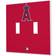 Strategic Printing Los Angeles Angels Solid Design Double Toggle Light Switch Plate