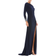 Mac Duggal Off-The-Shoulder Jersey Gown - Midnight