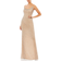 Mac Duggal Fully Beaded Scoop Neck Gown - Nude