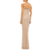 Mac Duggal Fully Beaded Scoop Neck Gown - Nude