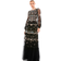 Mac Duggal Embroidered Blouson Sleeve Gown - Black