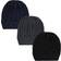 Hudson Knitted Caps 3-pack - Black Blue (10152076)