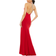 Mac Duggal Beaded Halter Jersey Evening Gown - Red