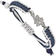 LogoArt Los Angeles Dodgers Stainless Steel Cord Bracelet W