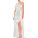 Mac Duggal Draped One Shoulder Gown - White