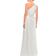 Mac Duggal Draped One Shoulder Gown - White