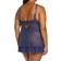 OH LÀ LÀ CHÉRI Valentine Soft Cup Babydoll Chemise & G-String Thong - Estate Blue