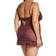 OH LÀ LÀ CHÉRI Valentine Soft Cup Babydoll Chemise & G-String Thong - Italian Plum