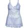 OH LÀ LÀ CHÉRI Valentine Soft Cup Babydoll Chemise & G-String Thong - Brunnera Blue