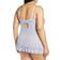 OH LÀ LÀ CHÉRI Valentine Soft Cup Babydoll Chemise & G-String Thong - Brunnera Blue