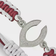 LogoArt Cincinnati Reds Stainless Steel Cord Bracelet W