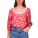 Sanctuary Daily Button Front Blouse - Cherry Kiss