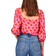 Sanctuary Daily Button Front Blouse - Cherry Kiss