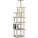 vidaXL Albero Per Gatti Con Tiragraffi In Sisal Grigio Chiaro 183 cm