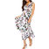 Bubbleroom Valeria Dress - White/Floral