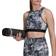 adidas Hyperglam Aeroready Training Marble-Print Bra - Multicolor/Black